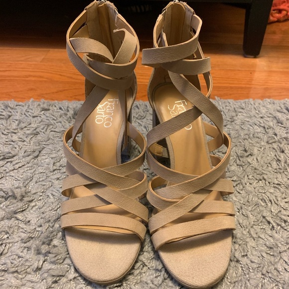 Franco Sarto Beige Heels - Picture 3 of 8